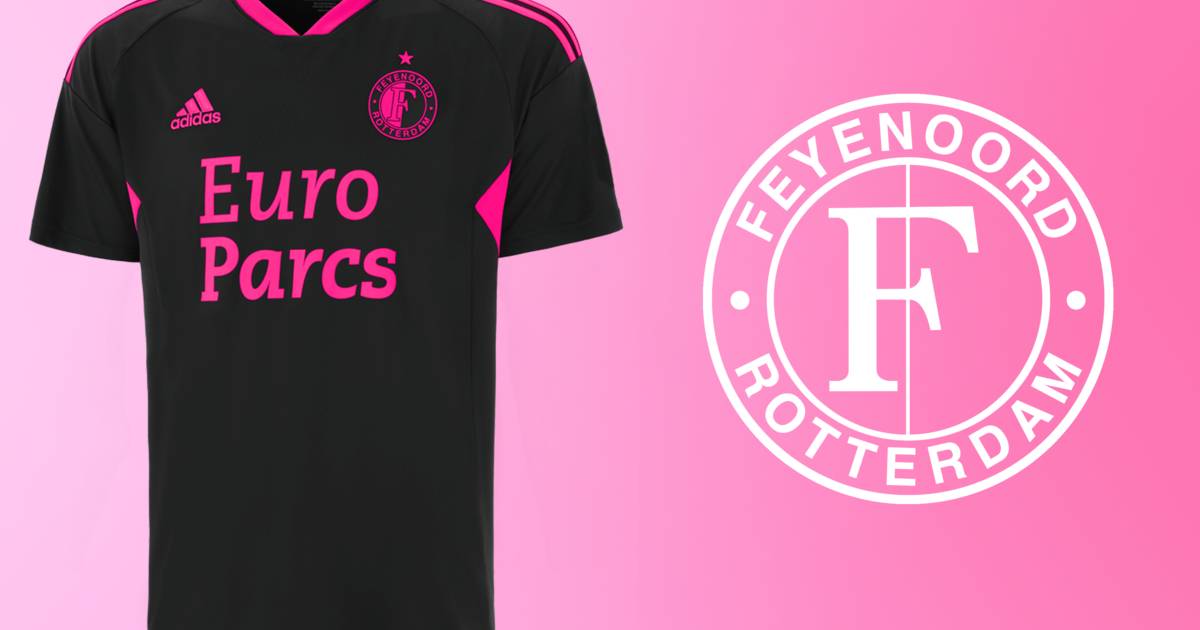 Feyenoord presenteert derde tenue: zwart gecombineerd met roze' | Nederlands voetbal | AD.nl