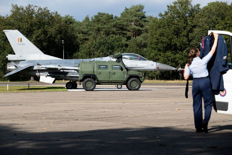 De militaire luchtmachtbasis in Kleine-Brogel, Peer. Beeld BELGA