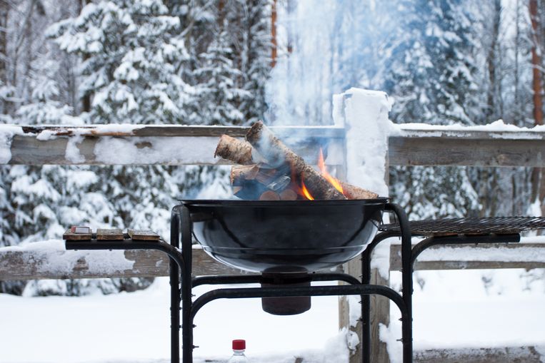 Winter BBQ Beeld Getty Images