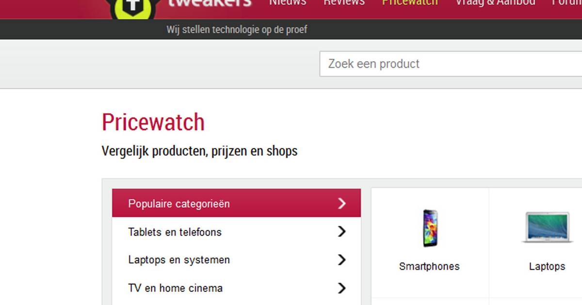 Tweakers Pricewatch verkozen tot 'site van het Jaar' Tech AD.nl
