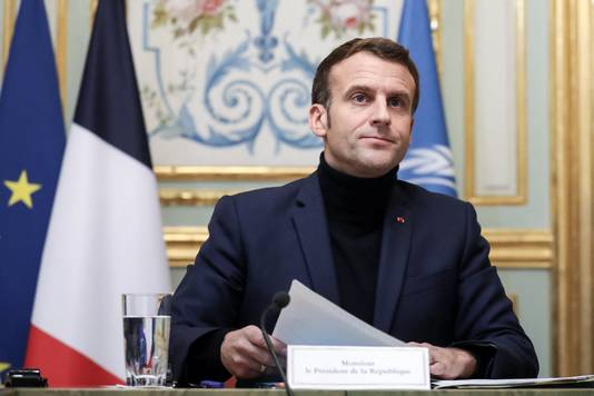Archiefbeeld. De Franse president Emmanuel Macron. 