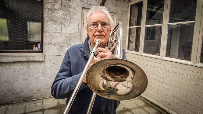 Willy (86) speelt al driekwart eeuw muziek: “Ik kijk niet uit naar het moment waarop ik mijn trombone opzij moet leggen”