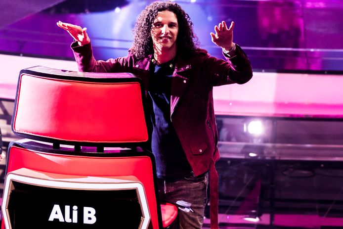 Ali B tijdens de 2e liveshow van The Voice of Holland 2020 in studio 22 te Hilversum.