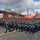Poetin tijdens militaire parade in Moskou: ‘Een clash met neonazi’s was onvermijdelijk’
