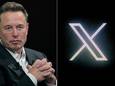 Elon Musk et le logo de X.