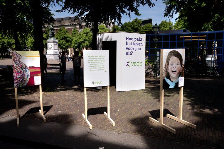 Actie in juni 2017 voor het ongeboren kind, bij de Tweede Kamer in Den Haag. Beeld ANP