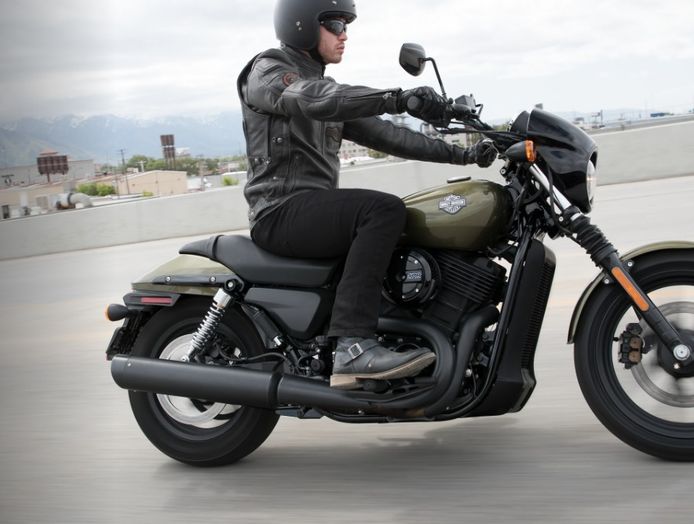 De in China geproduceerde modellen zijn qua motorinhoud nog kleiner dan deze 2018 Harley-Davidson Street 500 cc.