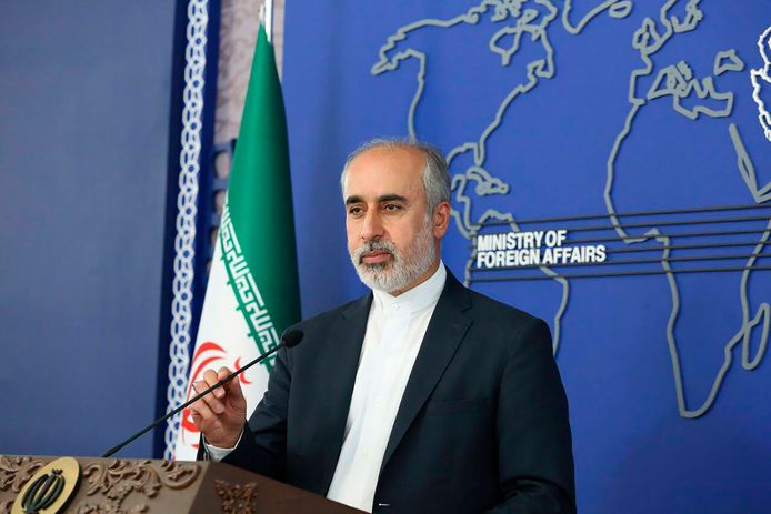 Woordvoerder Nasser Kanaani van het Iraanse ministerie van Buitenlandse Zaken.
