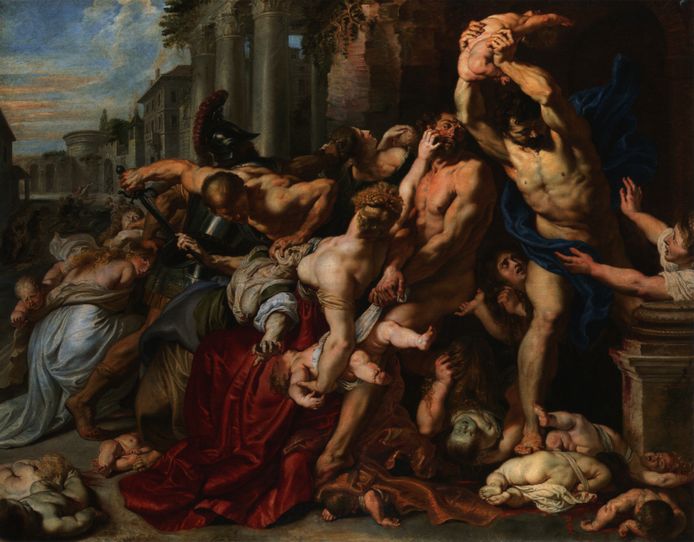 Pieter-Paul Rubens schilderde 'De Kindermoord te Bethlehem' rond 1610.
