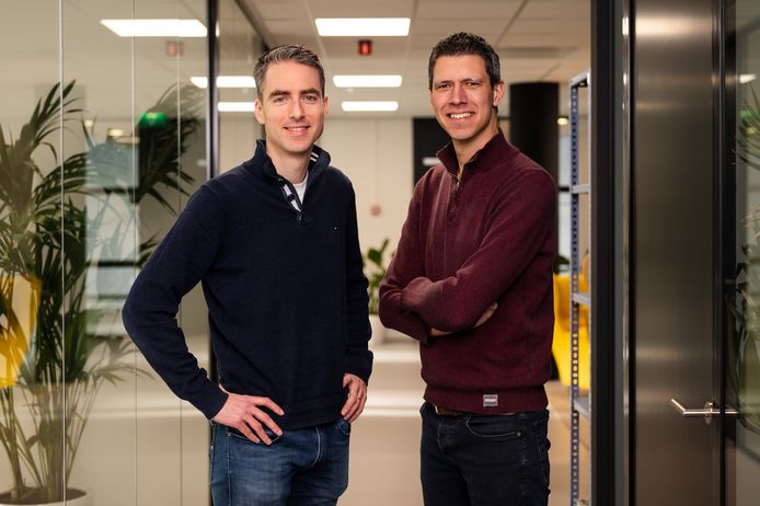 Casper Bakker en zijn zakenpartner Stephan Groen.