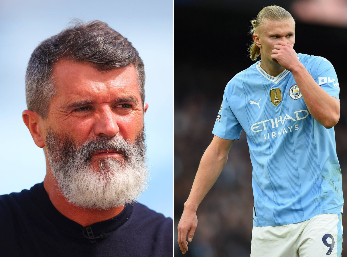 Roy Keane is hard voor Erling Haaland: ‘Hij lijkt met zijn techniek ...