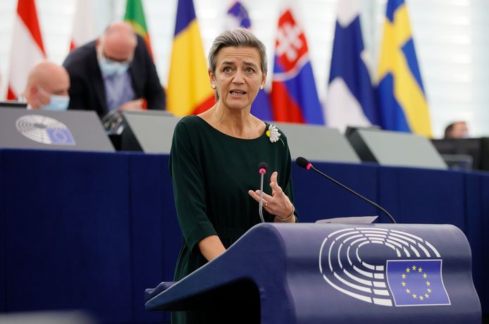 L’UE est “réaliste et pragmatique”, a promis face aux eurodéputés la commissaire Margrethe Vestager.