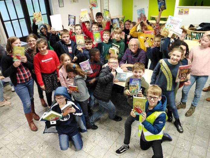 Jeugdauteur Marc De Bel bezocht school De Kleine Prins in Lede.