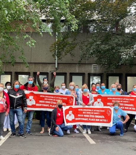 Une minute d’applaudissements à l’hôpital Sainte-Thérèse de Montignies-sur-Sambre