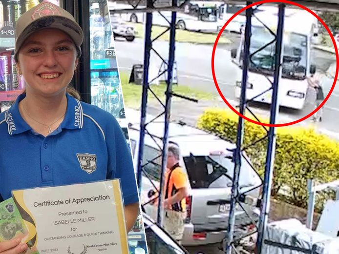Bus vol kinderen bolt recht naar tankstation, maar Isabelle (14 ...