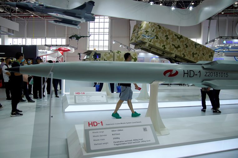 Beeld van de China International Aviation and Aerospace Exhibition in Zhuhai, in de provincie Guangdong in China vorige maand. Beeld REUTERS