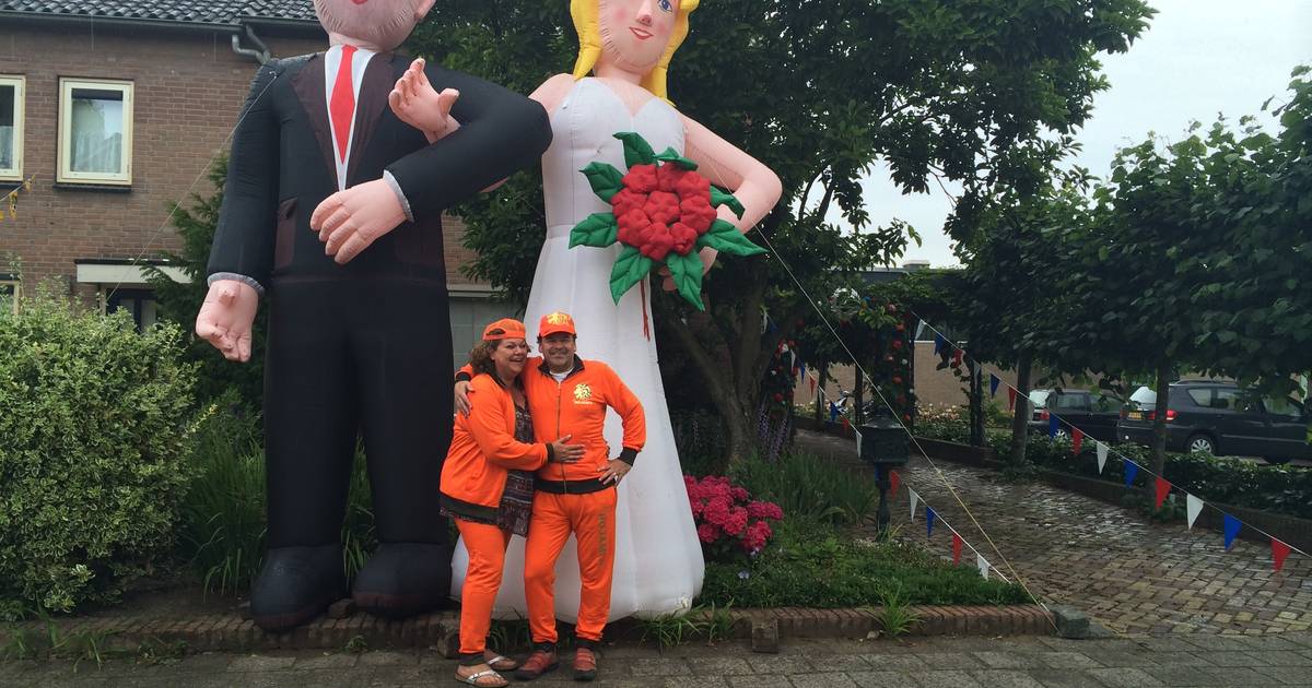 Oranje voert ook bij 25-jarig paar uit Macharen boventoon