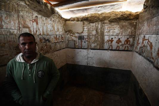 De tombe werd ontdekt tijdens werkzaamheden in het westelijke grafveld van Gezeh