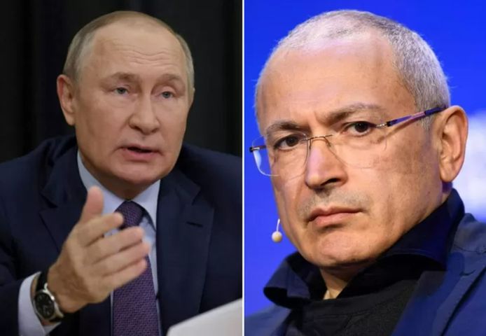 Vladimir Poutine et l'ancien oligarque Mikhaïl Khodorkovski