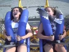 Une adolescente se prend une mouette en plein visage dans une attraction à sensations fortes