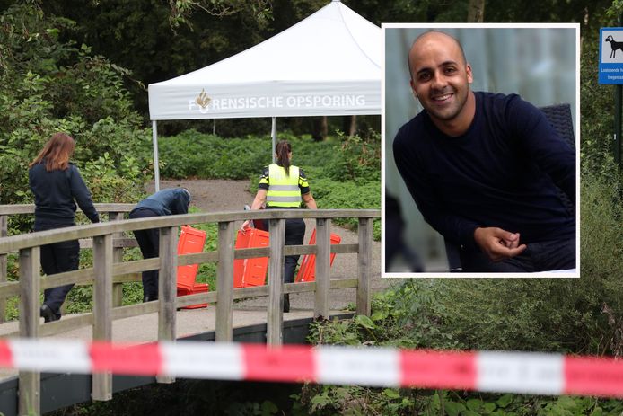 Onderzoek door de politie naar de dood van Hasin Tahiri (inzet foto)