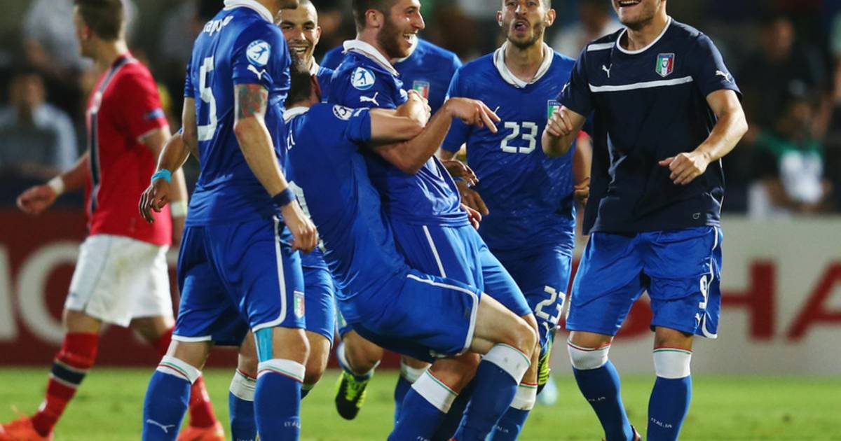 Groepswinnaar Italië of Noorwegen volgende opponent Jong ...