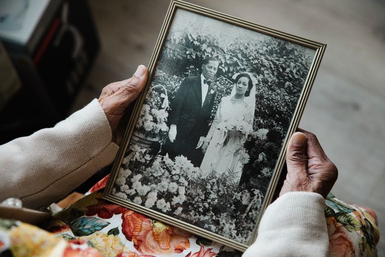 Op 4 juni 1947 trouwde Eugenie Terborg-Sja-Angie met haar grote liefde Eddy. Beeld Aur?lie Geurts