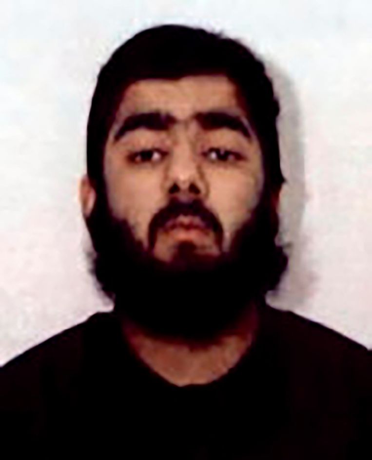 Usman Khan werd gisteren doodgeschoten door de politie. Beeld AP