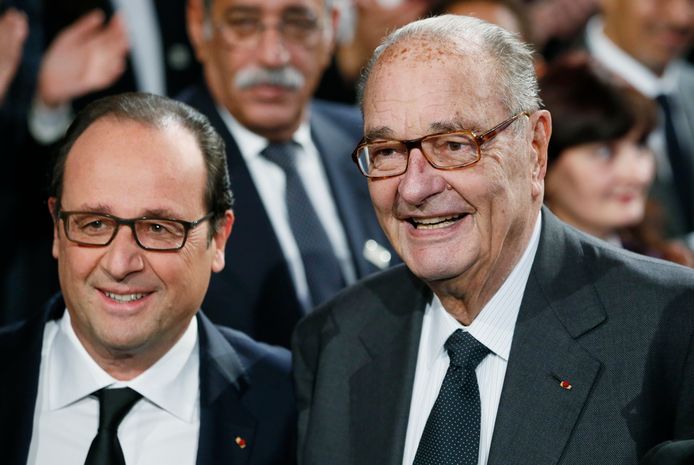 Jacques Chirac met François Hollande in november 2014.