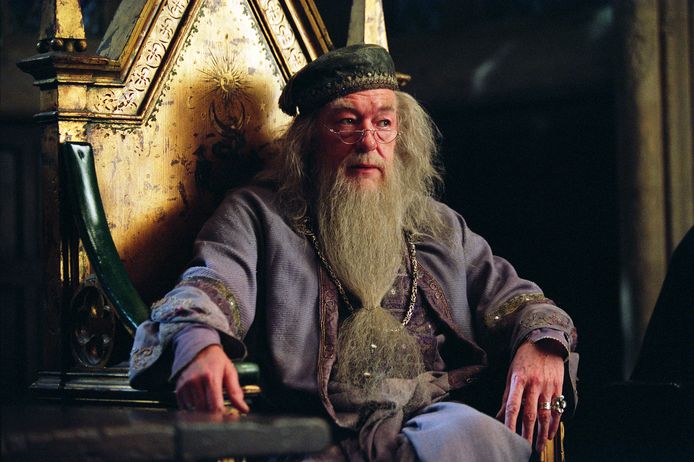 MICHAEL GAMBON als Albus Dumbledore.