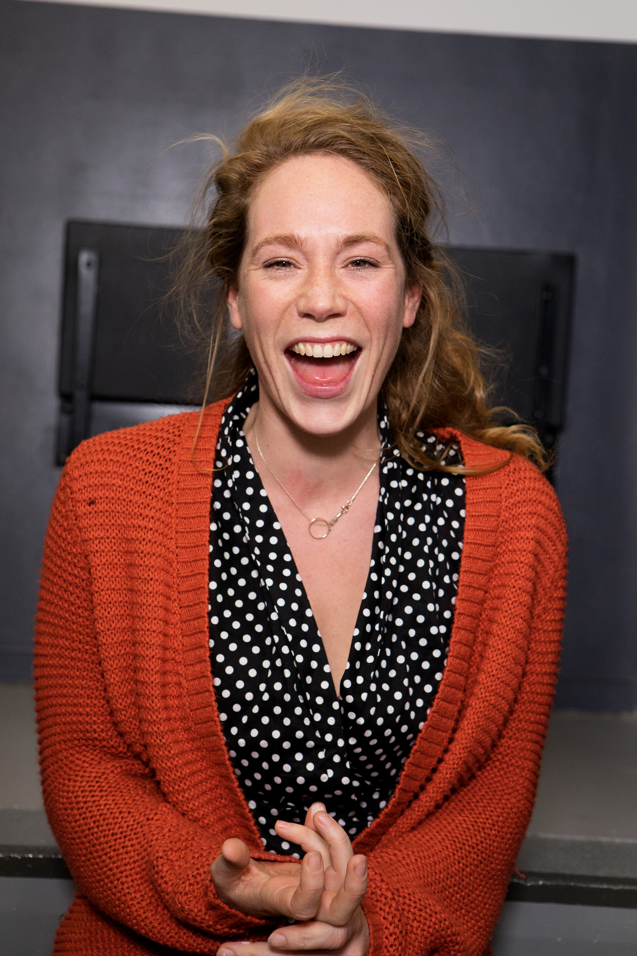 Hanne Arendzen in Vijand van het volk van Theatergroep Suburbia.