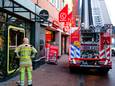 Brandweer rukt uit voor brandje aan de Langestraat in Amersfoort.