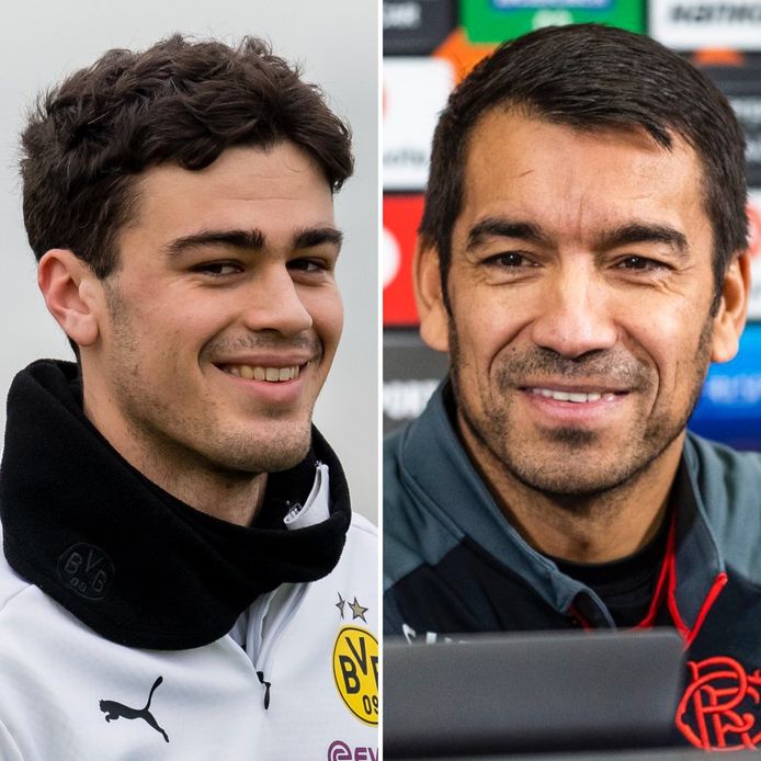 Giovanni van Bronckhorst en de naar hem vernoemde Giovanni Reyna.