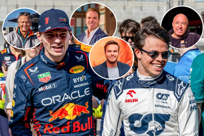 Max Verstappen en Nyck de Vries, inzet Jan Lammers, Robert Doornbos, Giedo van der Garde en Tom Coronel.