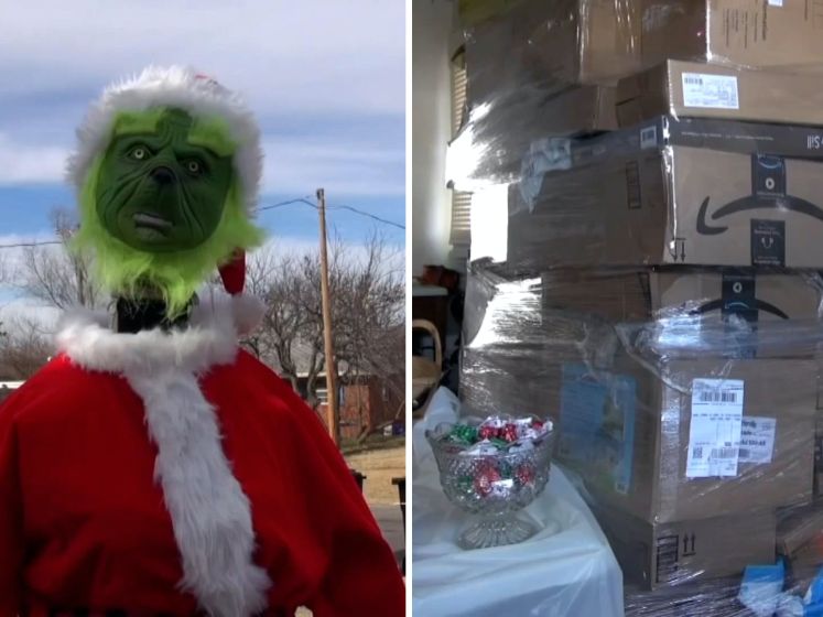 Politie ontdekt in huis met Grinch-pop 600 gestolen pakketjes