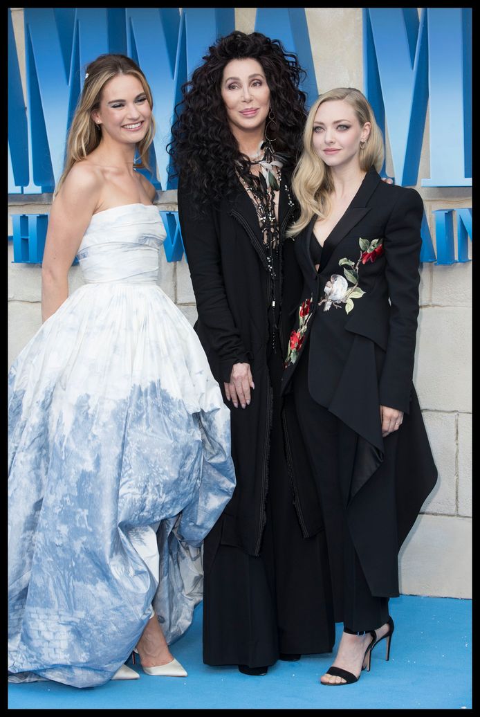 Lily James, Cher and Amanda Seyfried
