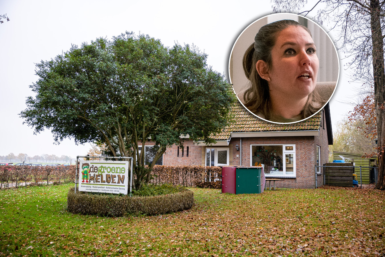 Anouk Bannink bracht haar kinderen naar kinderopvang De Groene Helden in Nieuwleusen.
