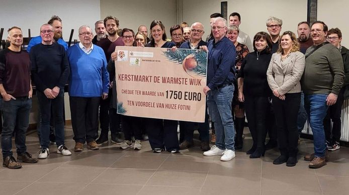 De warmste wijk Sint-Pieters kerstmarkt opbrengst.