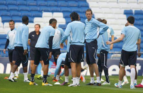Training van Tottenham Hotspur in Madrid. Foto © epa