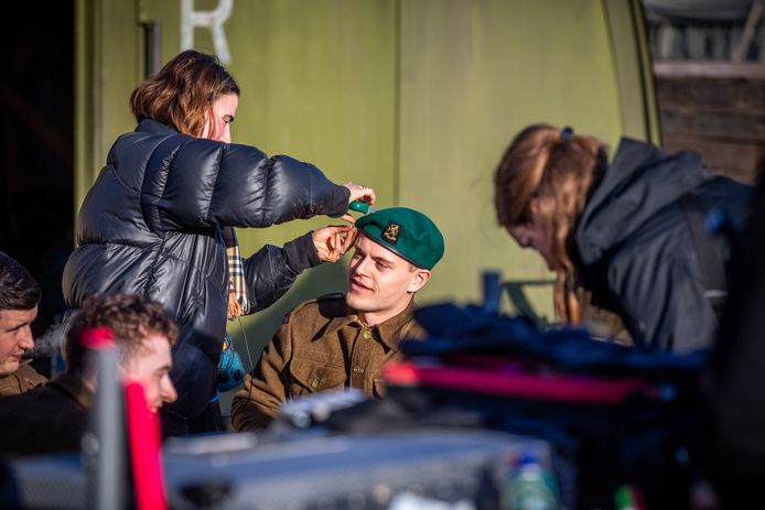 bezoek aan de filmset van De Slag om de Schelde in Sint-Truiden