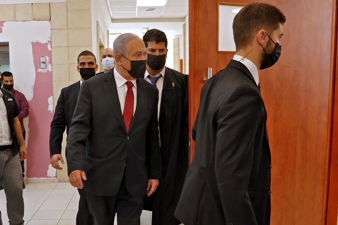 Le procès pour corruption de Benjamin Netanyahu a repris mardi à Jérusalem avec le témoignage attendu d'un ancien proche de l'ex-Premier ministre israélien dans une affaire présumée de trafic d'influence. 16 novembre 2021.