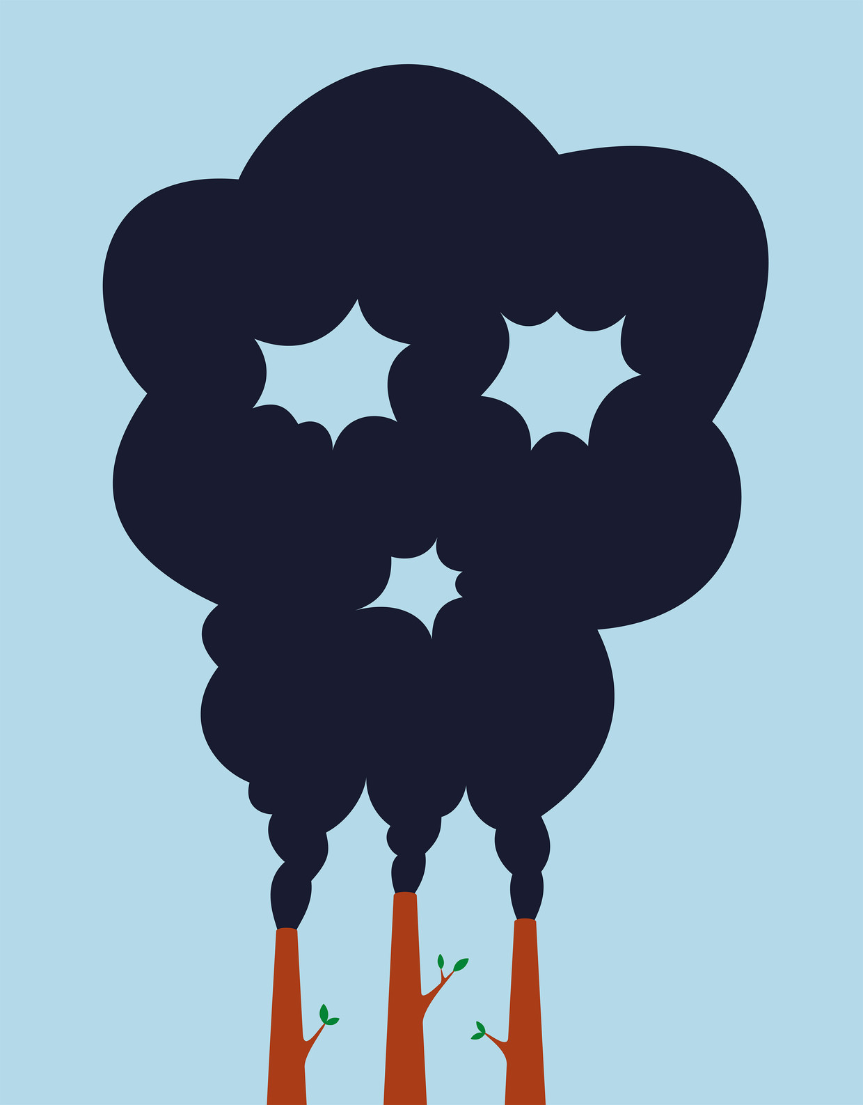 De grote winst op het gebied van CO2-besparing valt te halen bij de grootverbruikers in de industrie, maar die worden nog te veel ontzien. Daarom worden wij, burgers en consumenten, aangepakt. Beeld Francesco Ciccolella