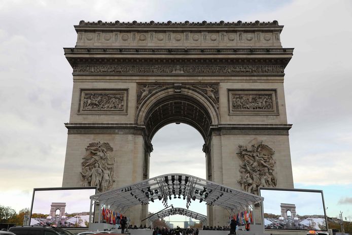 De Arc de Triomphe in Parijs.
