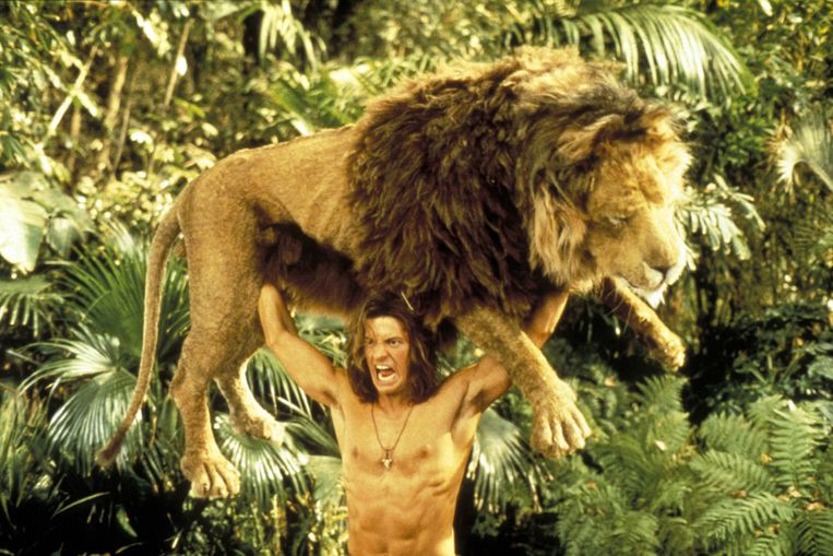 Brendan Fraser in 'George of the Jungle' Beeld REPORTERS