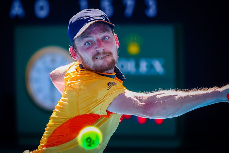 Het was een pijnlijke nederlaag voor David Goffin op de Australian Open. Hij is nog lang niet de oude. ‘Dit is een harde sport.’ Beeld BELGA