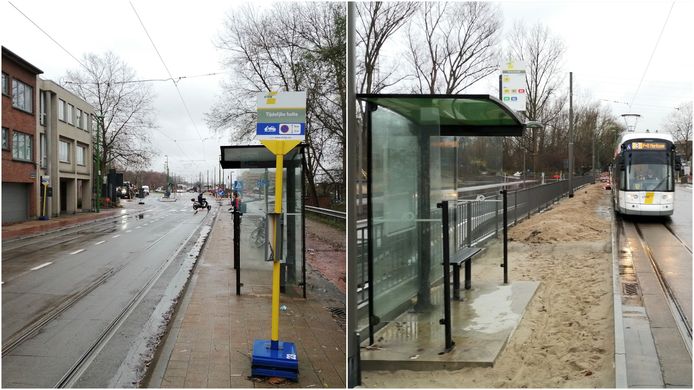 De huidige bus- en tramhalte op de Verbrandendijk wordt verplaatst richting Linkeroever zodat het verkeer niet meer moet wachten bij het op- en afstappen van passagiers.
