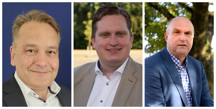 De wethouderskandidaten van Borne: Michael Geerdink, David Vermorken en Martin Velten (vlnr).