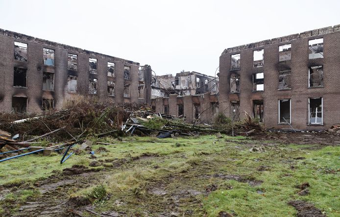 Haarendael, of wat daar van over is, na de brand van 31 augustus 2019. Inmiddels is duidelijk dat het gebouw grotendeels gesloopt gaat worden.