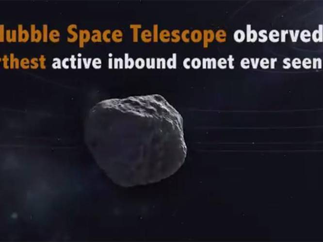 Verste komeet ooit ontdekt op 2,4 miljard kilometer van aarde