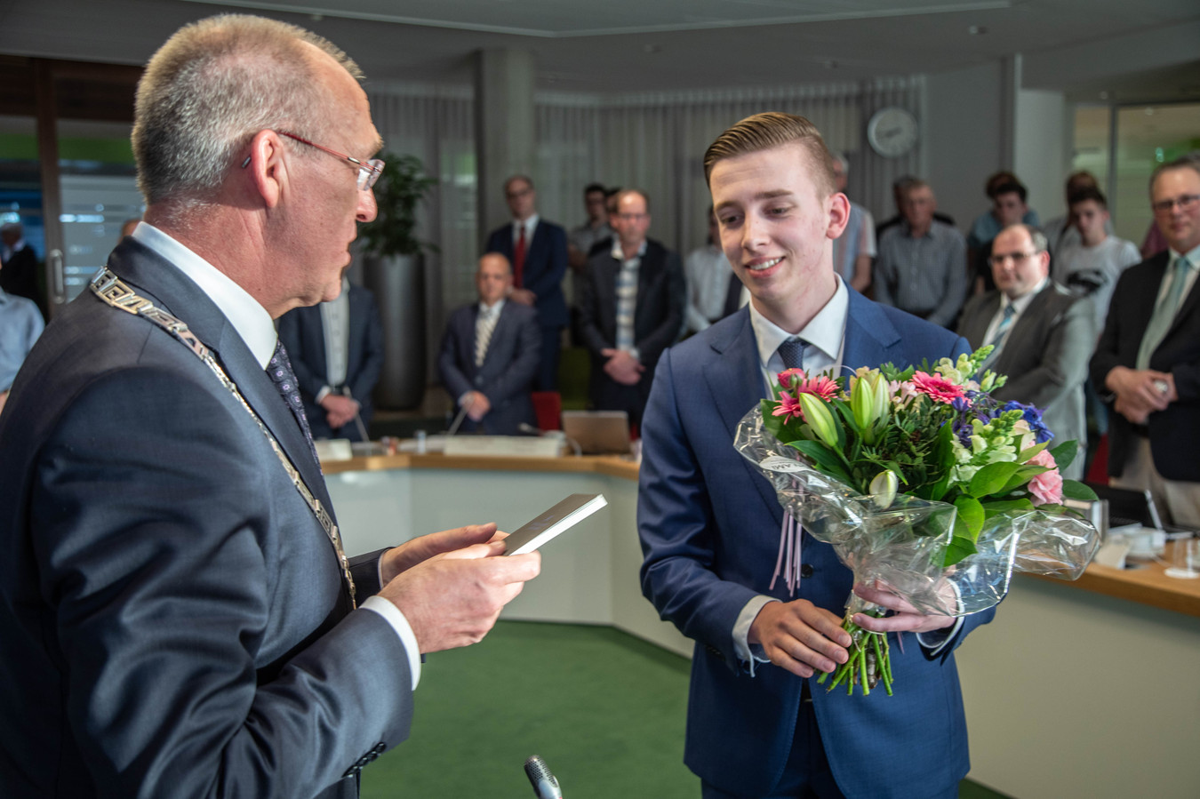 Tom de Nooijer (21) stapt op als raadslid in Oldebroek, SGP spreekt van vertrouwensbreuk Foto